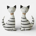 Serre Livre Chat Noir et Blanc
