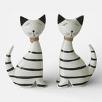 Serre Livre Chat Noir et Blanc