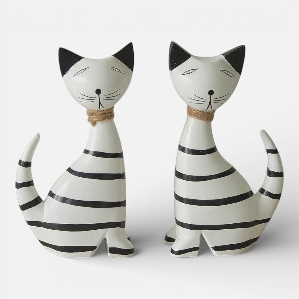 Serre Livre Chat Noir et Blanc