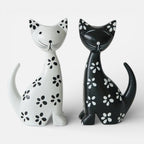 Serre Livre Chat Noir et Blanc