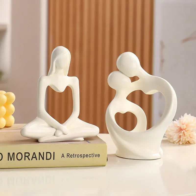Serre Livre Couple Cœur Design Abstrait