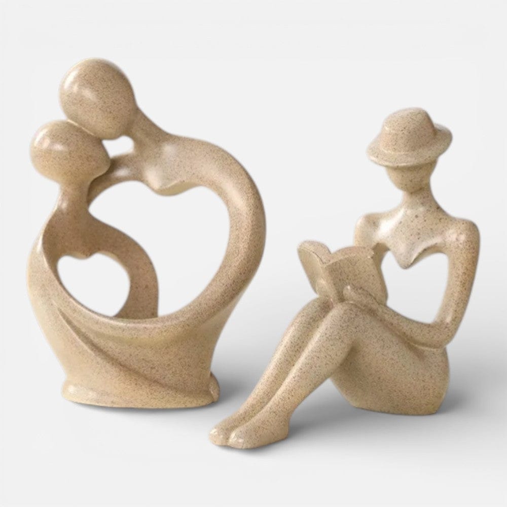 Serre Livre Couple Cœur Design Abstrait