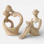 Serre Livre Couple Cœur Design Abstrait