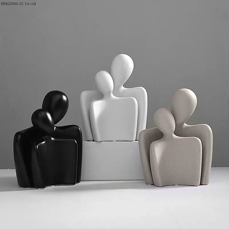 Serre Livre Couple Enlacé Design Abstrait