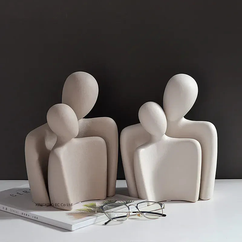 Serre Livre Couple Enlacé Design Abstrait