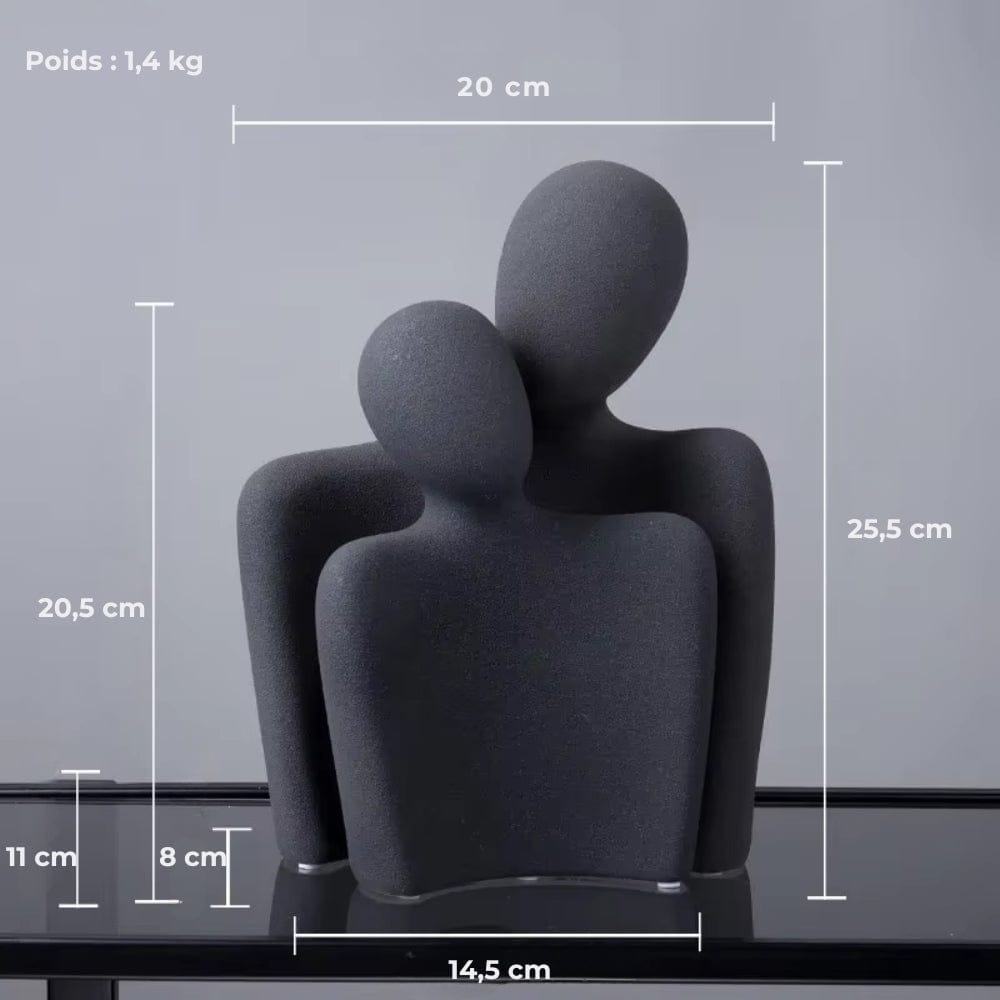 Serre Livre Couple Enlacé Design Abstrait
