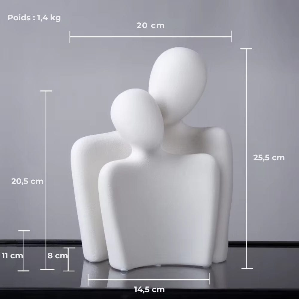 Serre Livre Couple Enlacé Design Abstrait
