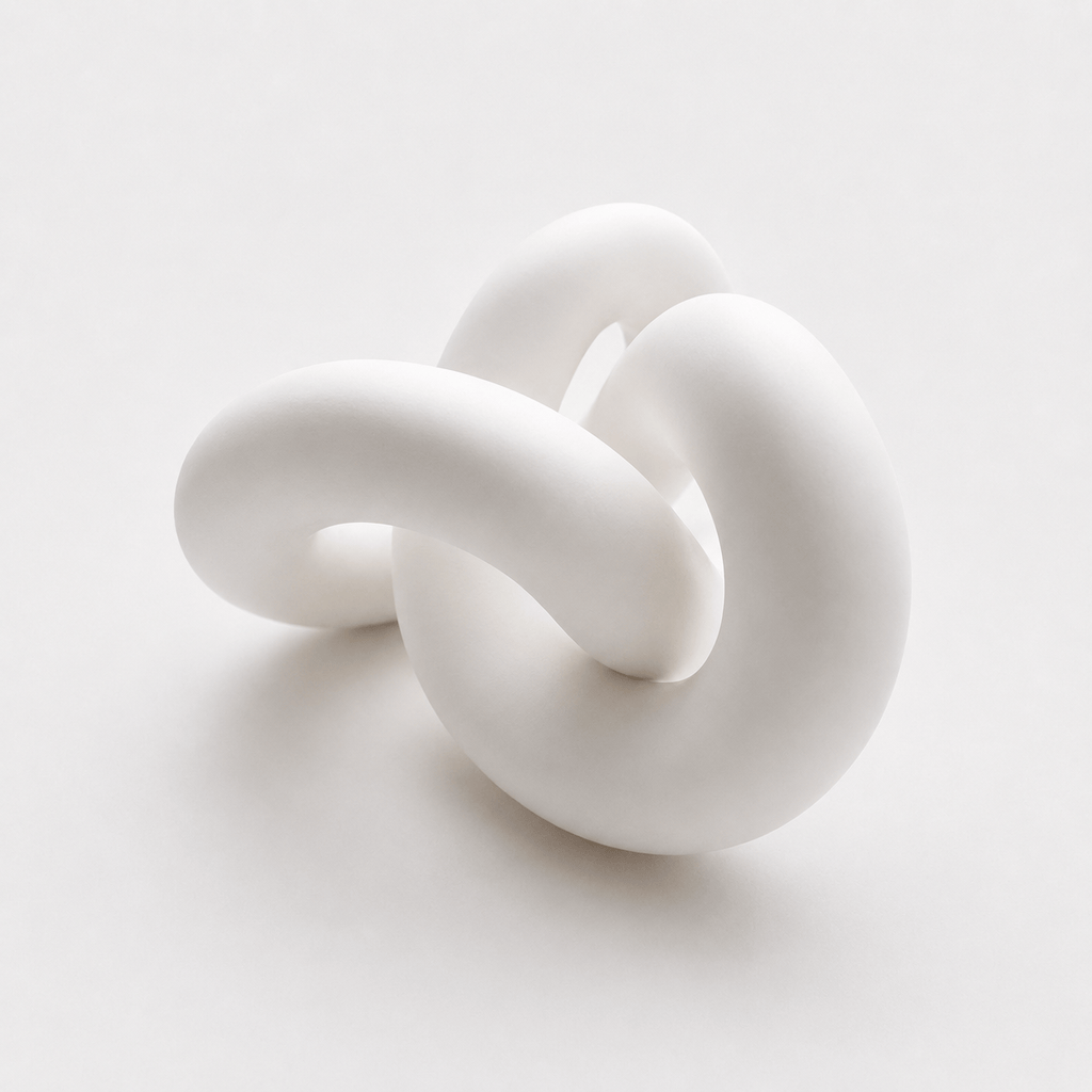 Serre Livre Nœud Abstrait Blanc
