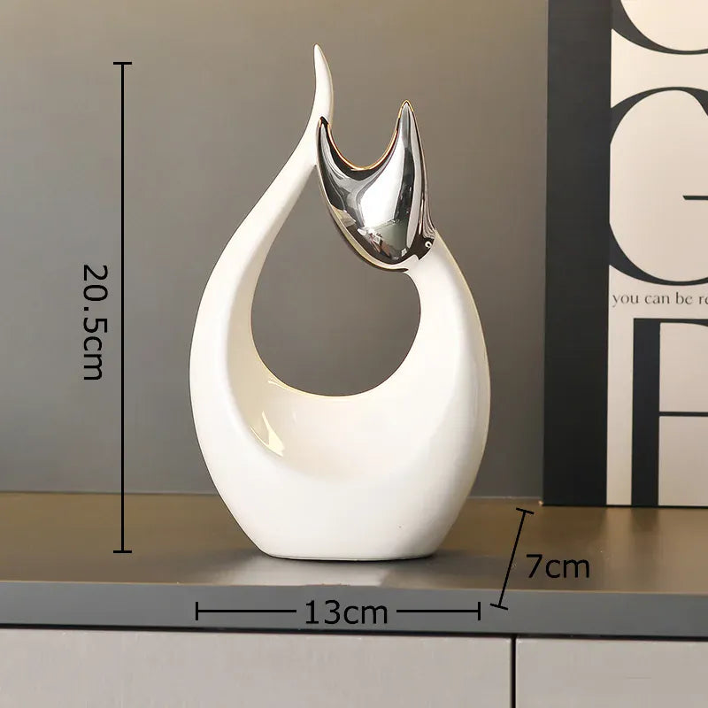 Serre Livre Statue Chat Design