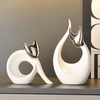 Serre Livre Statue Chat Design