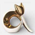Serre Livre Statue Chat Design