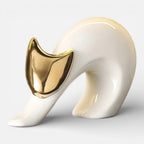 Serre Livre Statue Chat Design