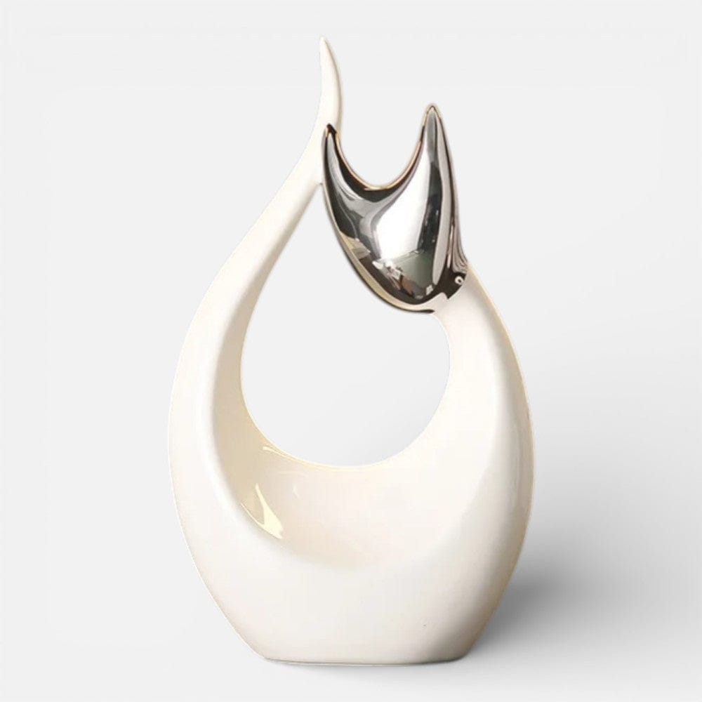 Serre Livre Statue Chat Design