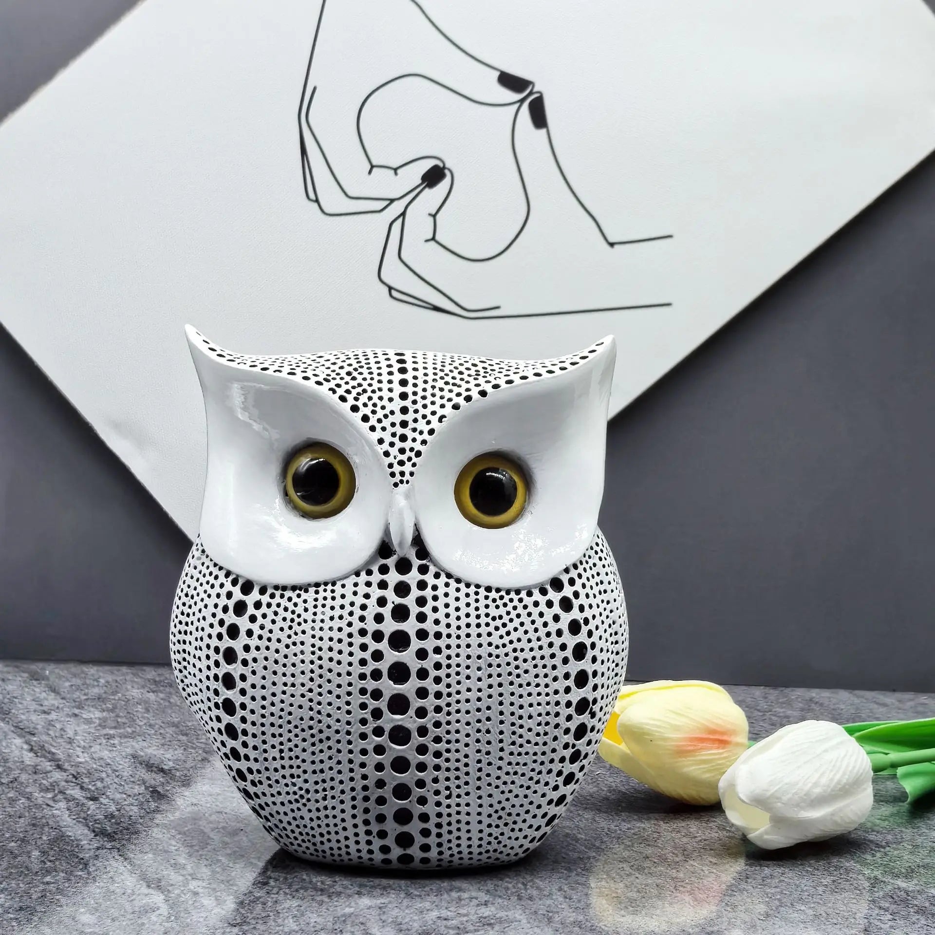 Serre Livre Statue Hibou