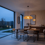 Suspension Bambou Naturel Forme Ovale