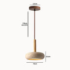 Suspension Travertin Galet Design Scandinave